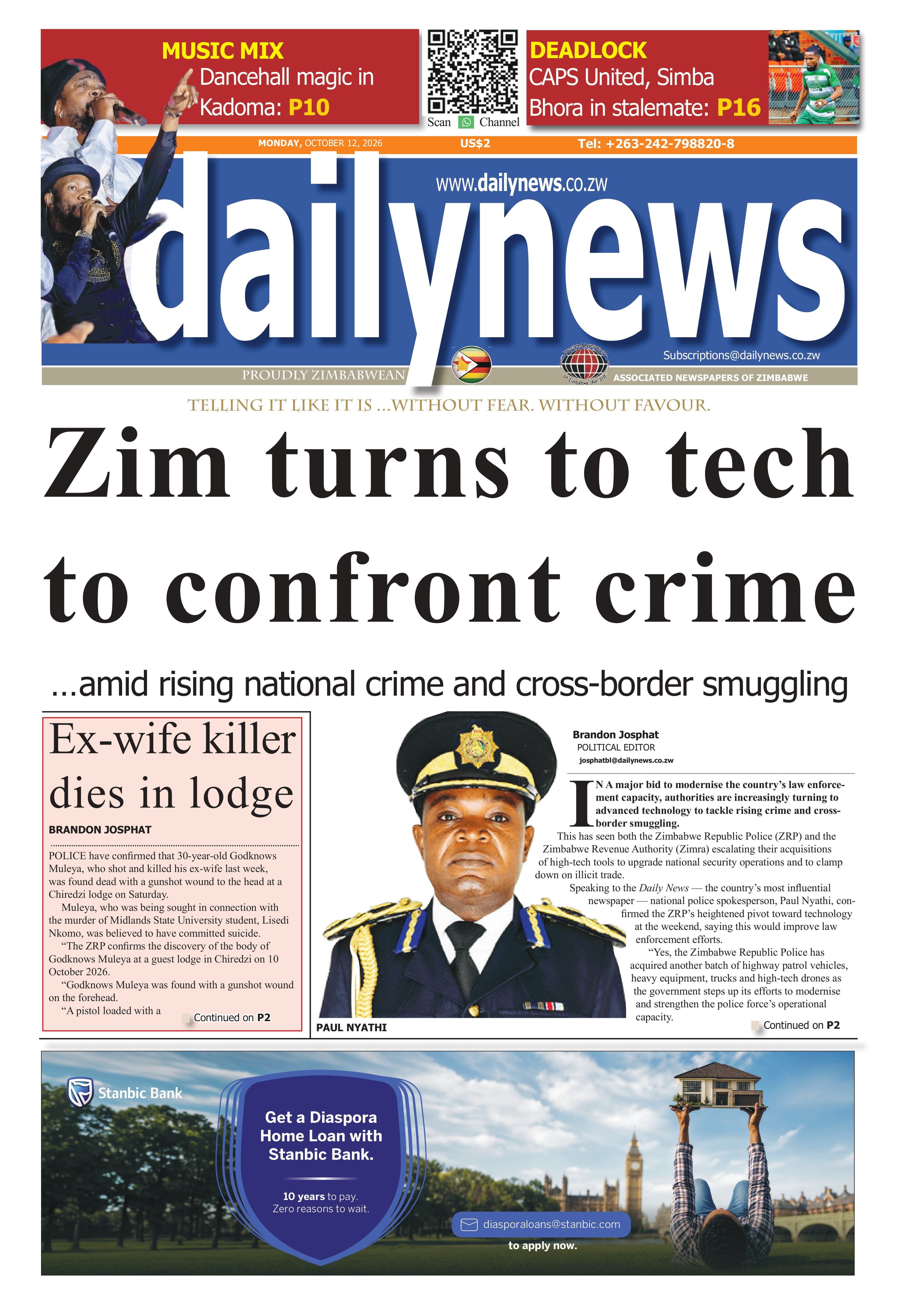 Monday 12 October 2026